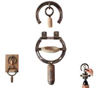 Abridor de botellas de herradura montado en la pared, abridor de vino de herradura rústico, sacacorchos montado en la pared, decoración vintage de hierro fundido resistente para cocina, bar y cueva de