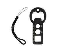 Abridor De Botellas De Llavero - Llavero Portátil Portátil De Botella De Botella | Compacto 4-en-1 Metal Bottlê Opêner Kêychain Con Cordón | Refrescos Multifuncionales, Fiesta Al Aire Libre, Camping,
