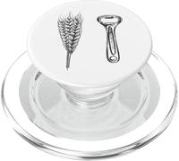 Abridor de Botellas de Malta de Cerveza y Cebada clásico Retro removedor de Tapas PopSockets PopGrip para MagSafe