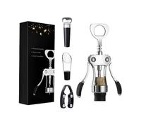 Abridor de Botellas de Vino,Herramienta De Bar Con Forma De Alas Y Cortafoil | Tirabuzón Para Corchos,Para Cocina, Bar, Fiesta, Barbacoa, Boda, Cena, Reunión Y