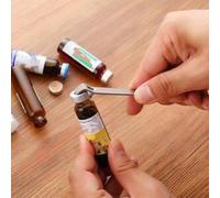 [Abridor de botellas universal que ahorra trabajo] Espacio ajustable, fácil de abrir la tapa: metal + material ABS, hebilla antideslizante, no daña la tapa de la botella, un artefacto imprescindible