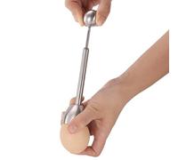 Abridor De Cáscaras De Huevo: Galleta De Huevos De Acero Inoxidable, Herramienta Para Romper Huevos Hervidos Y Poco Cocidos, Utensilio De Cocina Compacto | Accesorio Para Cocinar Huevosa Paraa El Desa