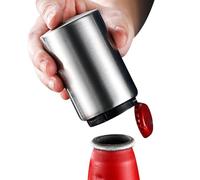 Abridor de cerveza automático, abridor de botellas magnético, herramienta de apertura portátil, no daña las pestañas, fácil de despegar, ideal para uso en el hogar, picnics, camping, (plata)