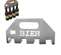 Abridor De Cervezas | Abridor De Botellas 4 En 1 De Acero Inoxidable | Herramienta Manual Portátil para Amantes de la Cerveza, Barman, Acampadas y Barbacoas al Aire Libre