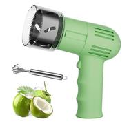 Abridor De Coco Automático Eléctrico, Herramienta De Apertura De Coco De Acero Inoxidable Con Batería Recargable De 2000 Mah, Diámetro De Apertura De 6 Cm, Taladro De Coco Portátil green