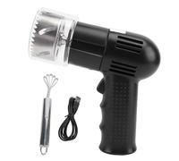 Abridor de coco automático eléctrico, herramienta perforadora de acero inoxidable 304, apertura rápida y segura para el hogar, cocina, tienda de bebidas (Negra)