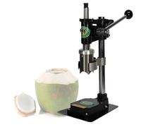 Abridor de coco, herramienta manual de acero inoxidable para cocos tiernos, diseño ajustable para barras de jugo y vendedores, accesorio seguro y rápido de grado alimenticio