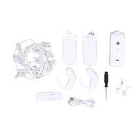 Abridor de Cortina automático 3 en 1 WiFi Control Remoto inalámbrico por Voz Abridor de Cortina electrónico Varillas Romanas Silencioso Buena compatibilidad Fácil de Usar