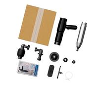 Abridor de drenaje manual completo con 8 cabezales intercambiables y medidor de presión preciso para cocina, baño, tuberías, herramienta de limpieza de tuberías