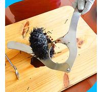 Abridor de erizos, cortador de acero inoxidable, abridor de cortador de mar de óxido, multifuncional a prueba de manual, resistente y duradero, herramienta de ahorro de mano de obra para mariscos