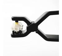 Abridor de Interruptor de Aluminio con Cepillo de Teclado para Cherry MX Gateron Kailh Box Outemu Akko y Panda interruptores mecánicos (Negro)