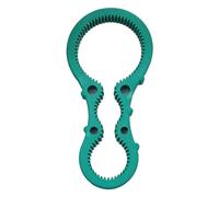 Abridor de multifunción, portátil, para tapas de cristal, latas, práctico y flexible, tapón de rosca de goma, fácil de instalar, color verde