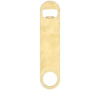 Abridor de palanca 304SS, calibre 2 mm, hoja de 18 cm, para extracción de tapa de corona (Oro)