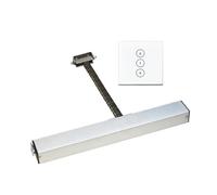 Abridor de Puerta, 220V 3 cables 400mm interruptor transmisión automática de cadena abridor ventana eléctrico Motor persiana(White set)