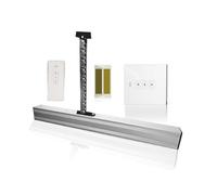 Abridor de Puerta, Abridor de ventanas automático con Motor inteligente Tuya DC24V, interruptor, Control por aplicación teléfono, Sensor lluvia opcional(Kit2)