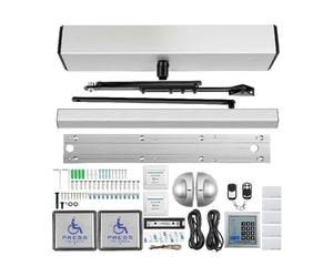 Abridor De Puerta Automático, 100-240V, 220 Libras, Mandos A Distancia Inalámbricos, 2 Botones Salida, Teclado, Puertas, Operador Oscilante For Personas Con Discapacidad Estable, Bajo Nivel De Ruido