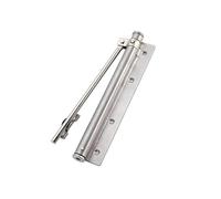 Abridor de puerta automático Cierrapuertas de acero inoxidable Cierrapuertas simples for el hogar con resortes ajustables y cierrapuertas de luz de amortiguación automática(2)