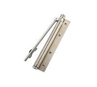 Abridor de puerta automático Cierrapuertas de acero inoxidable Cierrapuertas simples for el hogar con resortes ajustables y cierrapuertas de luz de amortiguación automática(1)