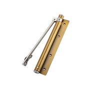 Abridor de puerta automático Cierrapuertas de acero inoxidable Cierrapuertas simples for el hogar con resortes ajustables y cierrapuertas de luz de amortiguación automática(6)