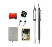 Abridor de puerta automático de acero inoxidable for puertas PKM-101 de hasta 16 pies de largo y 650 libras for puerta batiente doble for seguridad en el hogar/granja/garaje/negocio(Kit 3)