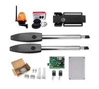 Abridor de puerta automático, Kit de abrepuertas automático Operador puerta doble servicio pesado for puertas batientes dobles Motor CA hasta 16 pies o 880 lb(KIT K)