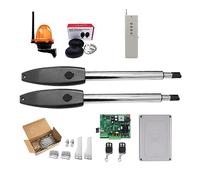 Abridor de puerta automático, Kit de abrepuertas automático Operador puerta doble servicio pesado for puertas batientes dobles Motor CA hasta 16 pies o 880 lb(KIT D)