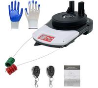 Abridor de puerta enrollable automático, motor de puerta enrollable de garaje con 2 controles remotos, guantes, abridor de puerta enrollable eléctrico 800N, abridor de puerta de garaje inteligente