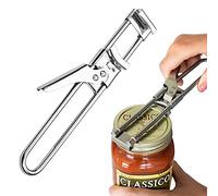 Abridor De Tapas De Rosca De Acero Inoxidable - Abrebotellas De Diseño Antideslizante - Abrelatas De Seguridad, Abrelatas De Cocina Para Ancianos, Personas Con Artritis, Mujeres