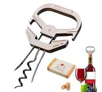 Abridor de tapones para vino | Manual para quitar tapones, de dos puntas, clásico, para camareros sommelier, coleccionistas, restaurantes, hoteles y recepciones