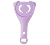 Abridor de tarros 3 en 1 para manos débiles, abridor ergonómico de botellas y latas de acero inoxidable para personas mayores, removedor de tapa ajustable multifunción para tarros de cocina (morado)
