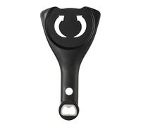 Abridor de tarros 3 en 1, removedor de tapa de acero inoxidable ajustable con agarre antideslizante, abridor de botellas y latas multifunción para personas mayores y manos débiles (negro)