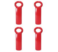 Abridor de tarros Brix Original Easy Jar, ideal para ni os y personas con artritis y s ndrome del t nel carpiano, color rojo, juego de 4