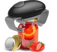 Abridor de tarros eléctrico de alto par para personas mayores con artritis, se adapta a casi tamaño de tarros, abridor automático fuerte y resistente para manos débiles, abridor de botellas manos