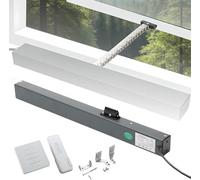 Abridor de Ventana Eléctrica, Abridor Inteligente de Tipo Cadena con Control Remoto, Carrera de 300-800 mm y Par de 400 N para Uso en Hogar, Oficina y Comercial 24V/200mm