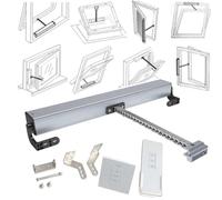 Abridor De Ventanas Automático (300-1000 Mm), Actuador De Apertura De Ventanas Eléctrico, 24 V, Con Interruptor De Pared + Control Remoto, Diseño De Doble Cadena, Bajo Nivel De Ruido(500mm)