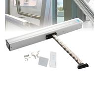 Abridor de ventanas eléctrico con cadena (300-1000 mm), con control remoto e interruptor, cadena de doble capa/bajo nivel de ruido, fuerza de bloqueo: 400 N/antirrobo, para ventilación de ventanas,