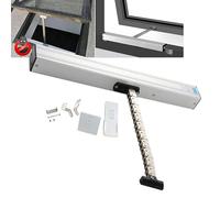 Abridor de ventanas eléctrico con cadena (300-1000 mm), diseño de doble cadena, velocidad sin carga: 10 mm/s, IP32, con interruptor de pared y control remoto, para ventanas de invernadero, 600 mm