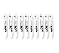 Abridor de vino, conjunto de abridor de corcho para camareros profesionales, camarero de restaurante, sumiller, llave de vino con bisagras de acero inoxidable para camareros (white10 pieces)