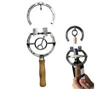 Abridor de vino de herradura - Sacacorchos montado en la pared de 20 cm, accesorio de barra de metal resistente, herramienta rústica funcional | Abridor de botellas de vino de decoración occidental
