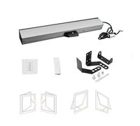 Abridor eléctrico automático de ventana con control remoto e interruptor, ideal para tragaluces, rejillas de ventilación de techo y sistemas de automatización doméstica