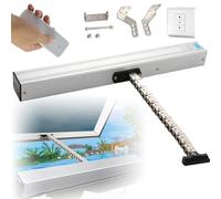 Abridor eléctrico automático de ventanas con control remoto 400N, actuador de doble cadena de 600 mm para tragaluces y ventanas de techo, perfecto para ventilación del hogar y suministro de aire