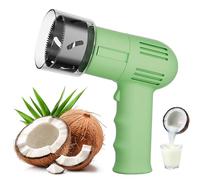Abridor eléctrico de coco con raspador y protector de cuchilla, taladro de agujero de 6 cm, operación con una tecla para cocina, jugo de restaurante
