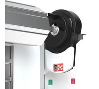 Abridor eléctrico de puerta de garaje con 2 mandos a distancia, obturador motorizado automático para tienda, almacén, granja, granero, fácil instalación, se adapta a la mayoría de puertas enrollables
