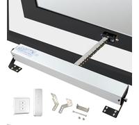 Abridor eléctrico de ventana - 400N doble cadena de 300 - 1000 mm, control remoto de elevación e interruptor a prueba de robo para ventanas de techo, ideal para uso doméstico y de oficina