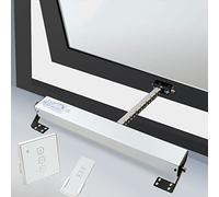 Abridor eléctrico de ventana con cadena para tragaluces y rejillas de ventilación de techo, control remoto, motorizado, carrera: 300 mm - 900 mm, IP32, funcionamiento inalámbrico