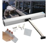 Abridor eléctrico de ventana de cadena, actuador automático de ventana con sensor de lluvia, fuerte fuerza de empuje y tracción, medición precisa, protección contra sobrecarga
