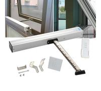 Abridor eléctrico de ventana de cadena de 24 V CC con control remoto, abridor automático de tragaluz para invernadero y ventilación de techo, carrera ajustable, 300 mm, 1000 mm, silencioso y eficiente
