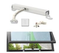 Abridor eléctrico de ventana de tragaluz de 24 V con sensor de lluvia inalámbrico, abridor de techo Aut 400N, cadena curvada de 300 mm para una ventilación cómoda y control del clima