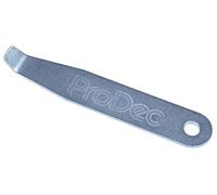 ProDec PCAC001 - Abrelatas universal para abrir rápida y fácilmente todas las latas de pintura de metal y plástico, construcción robusta de acero, color plateado
