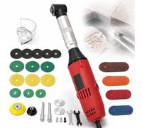 Abridor Y Limpiador Eléctrico De Juntas De Baldosas, Inalámbrico Con Codo De 90°, 6 Velocidades 20000 Rpm, Mandril Universal De 3 Mm, Kit De 20+ Accesorios Para Pulido, Fresado Y Eliminación De